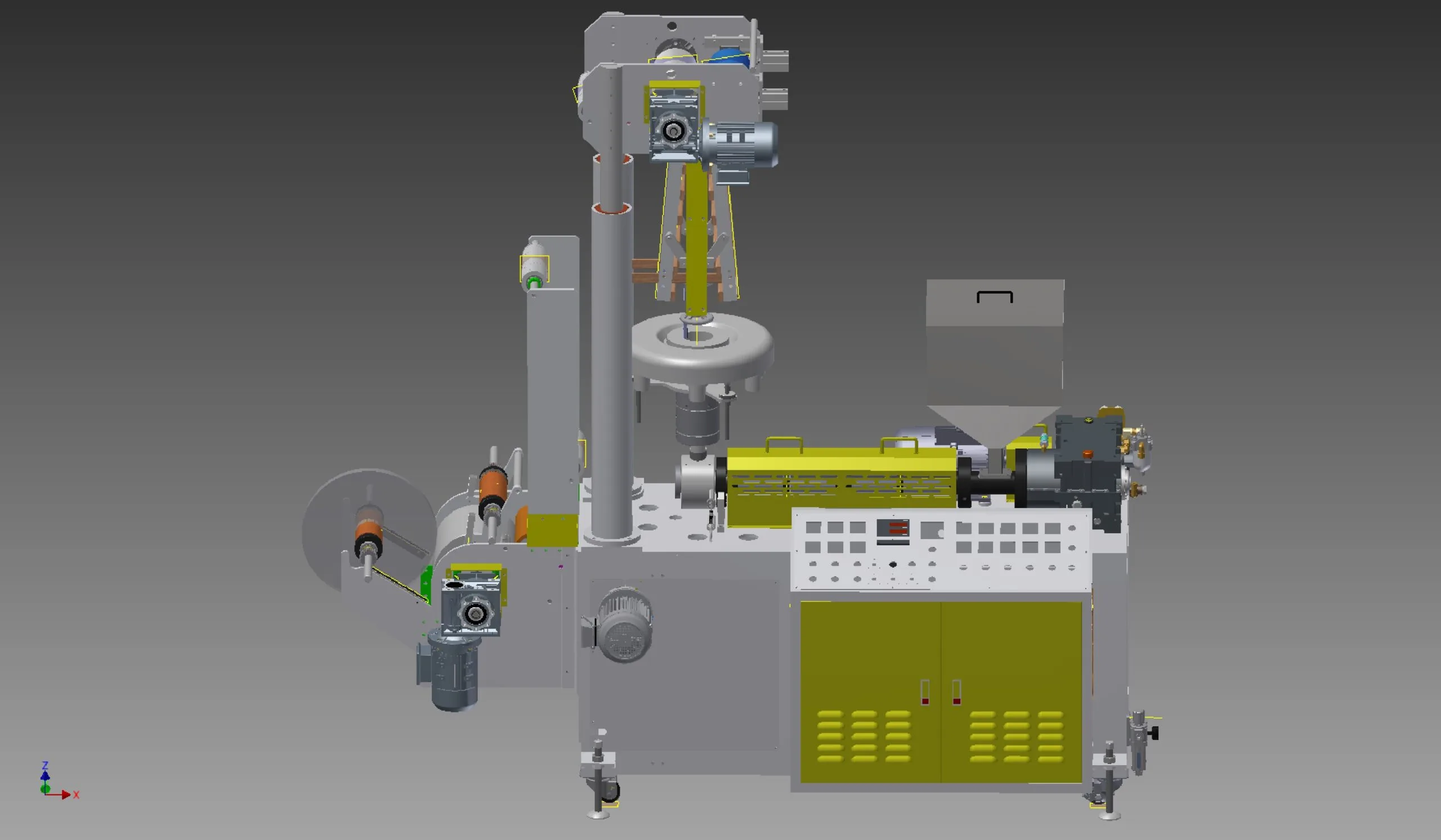 精密マルチ単軸押出機（Multifunction testing machine）の写真